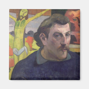 Aimant Autoportrait avec le Christ jaune, 1890