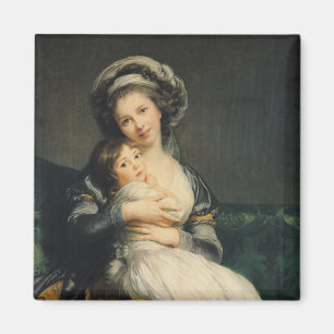 Aimant Autoportrait dans un turban avec son enfant, 1786