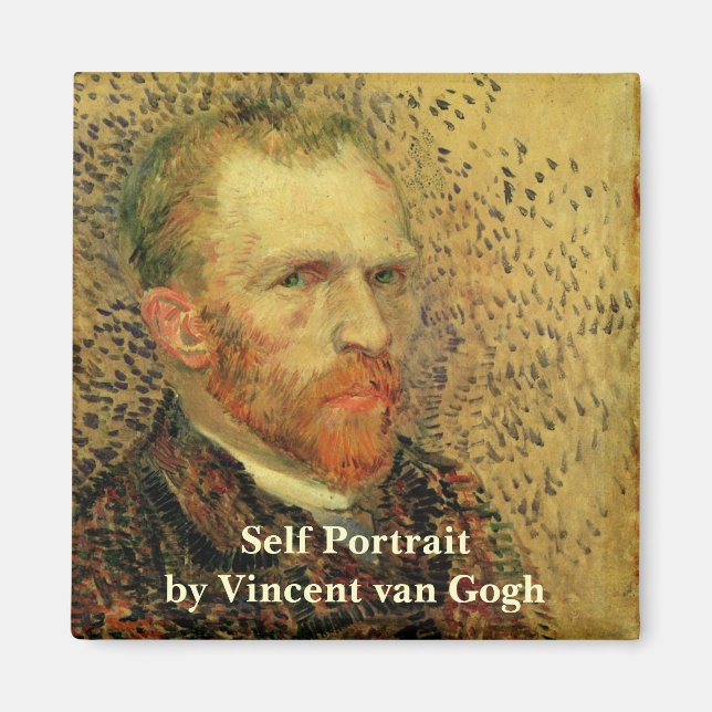Aimant Autoportrait de Vincent van Gogh, Beaux-Arts Vinta (Devant)