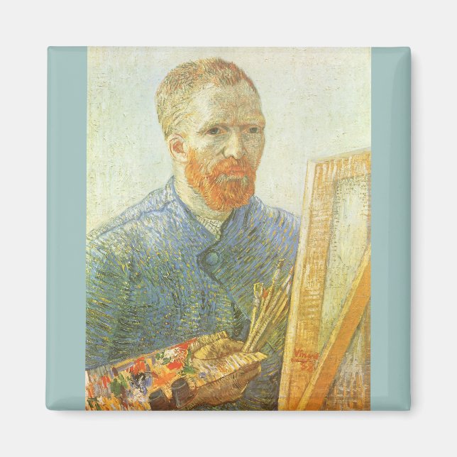 Aimant Autoportrait devant un chevalet, Vincent van Gogh (Devant)