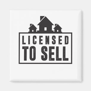 Aimant Autorisé à vendre le slogan d'immobiliers