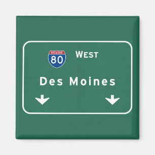 Aimant Autoroute d'autoroute nationale d'ia de Des Moines