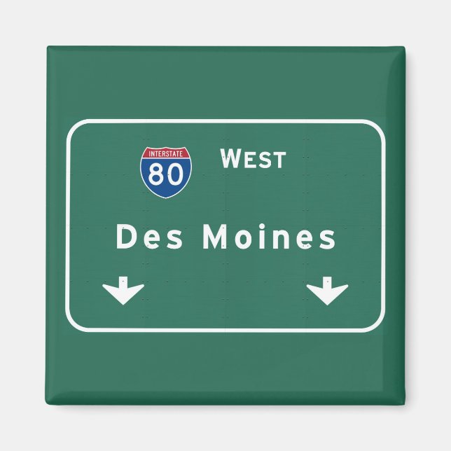 Aimant Autoroute Internationale Des Moines Iowa ia : (Devant)