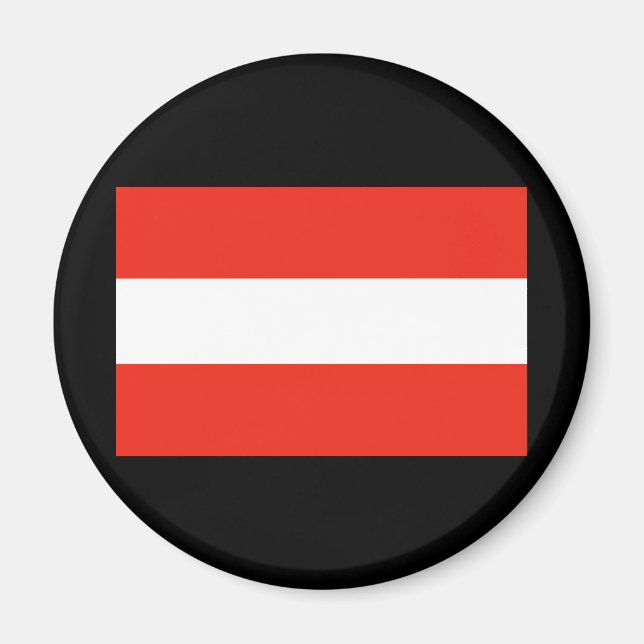 Aimant Autriche - Drapeau / Österreich - Flagge (Devant)