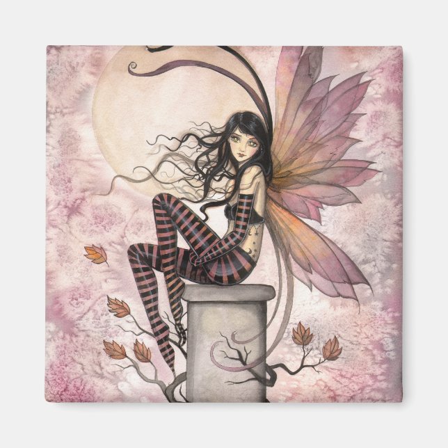 Aimant Autumn Breezes Fairy Imaginaire Art par Molly Harr (Devant)