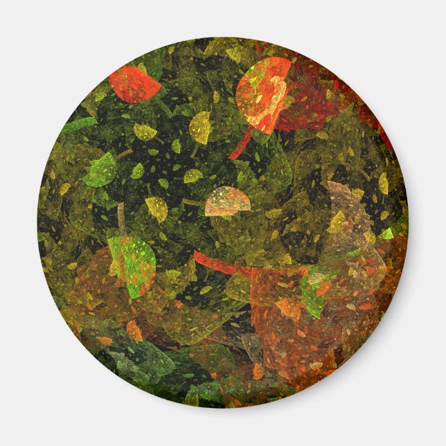 Aimant Autumn colorful decorative design (Devant)