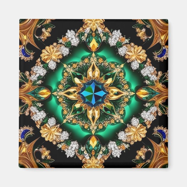 Aimant aux couleurs brésiliennes (Devant)