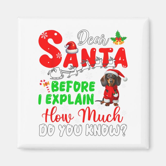 Aimant Avant D'Expliquer Combien Vous Connaissez Xmas Dac (Devant)