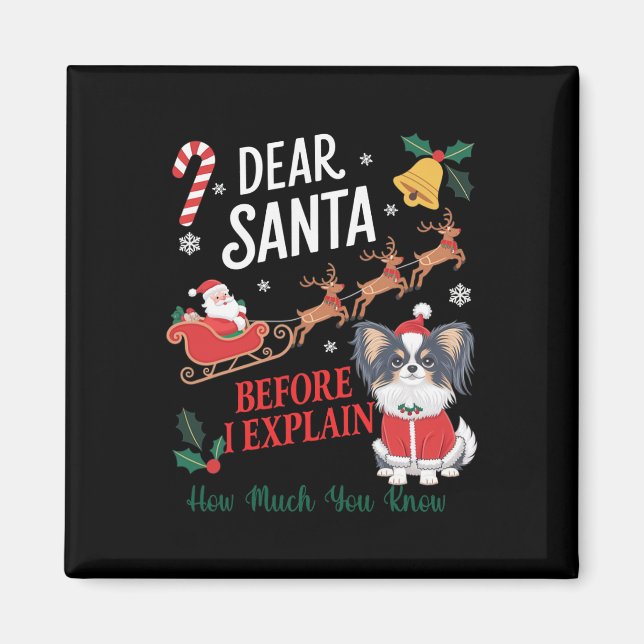 Aimant Avant D'Expliquer Combien Vous Connaissez Xmas Pap (Devant)