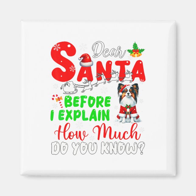 Aimant Avant D'Expliquer Combien Vous Connaissez Xmas Pap (Devant)