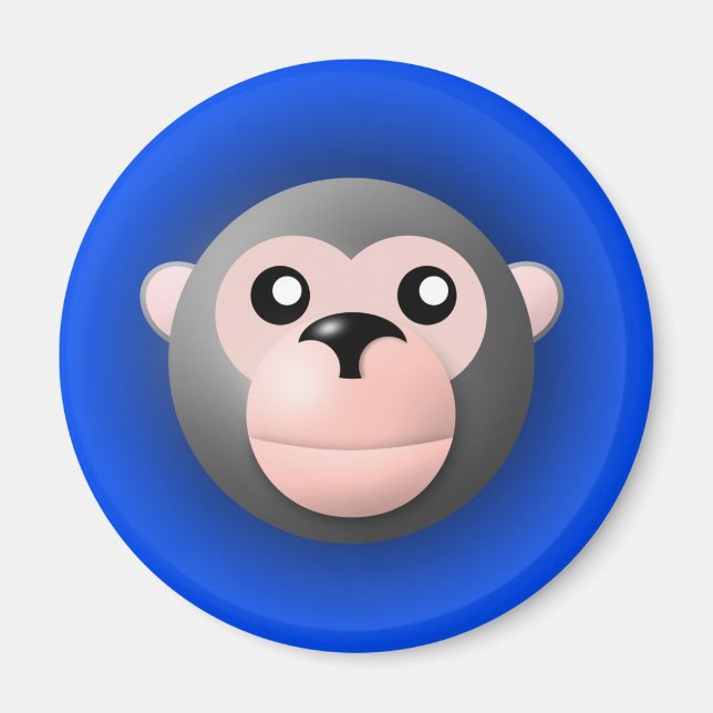 aimant avec animal : singe (Devant)