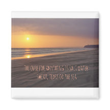 Aimant avec des conseils pour utiliser la mer pour