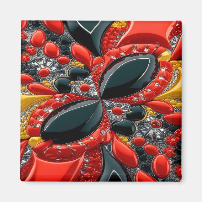 Aimant avec design couleur Allemagne (Devant)