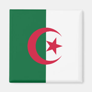 Aimant avec Drapeau d'Algérie