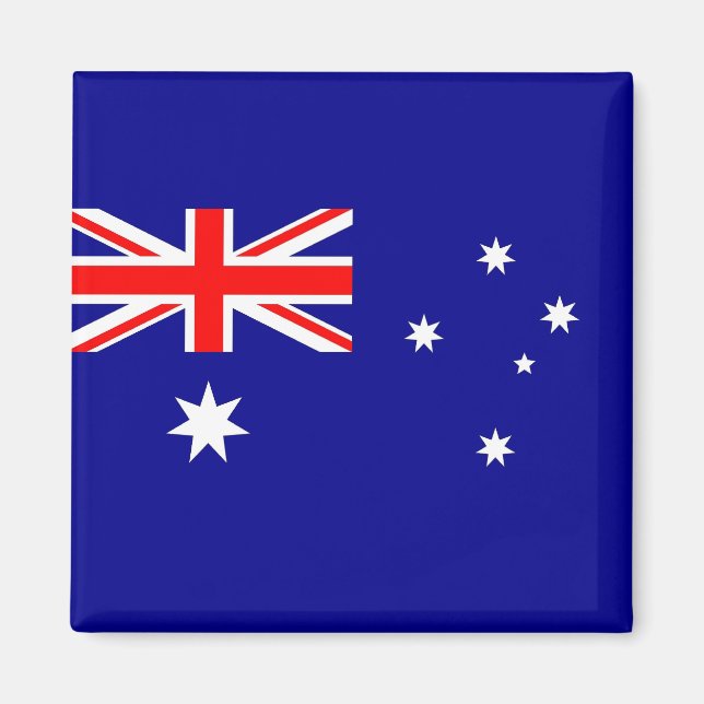 Aimant avec drapeau d'Australie (Devant)