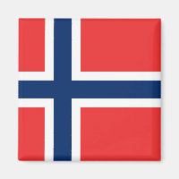 Aimant avec drapeau de la Norvège