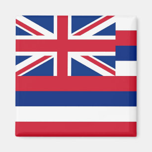 Aimant avec Drapeau de l'État d'Hawaii - États-Uni