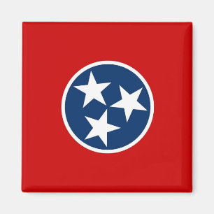 Aimant avec drapeau de l'État du Tennessee - États