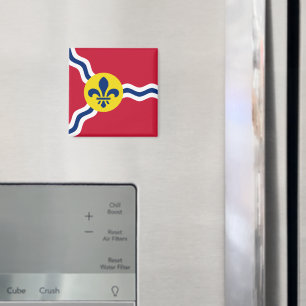 Aimant avec Drapeau de Saint-Louis, Missouri