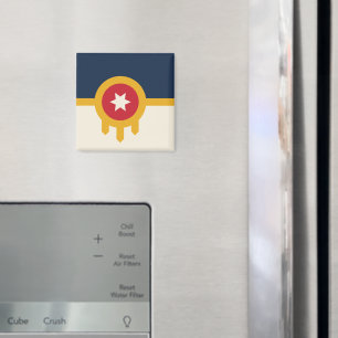 Aimant avec Drapeau de Tulsa, Oklahoma