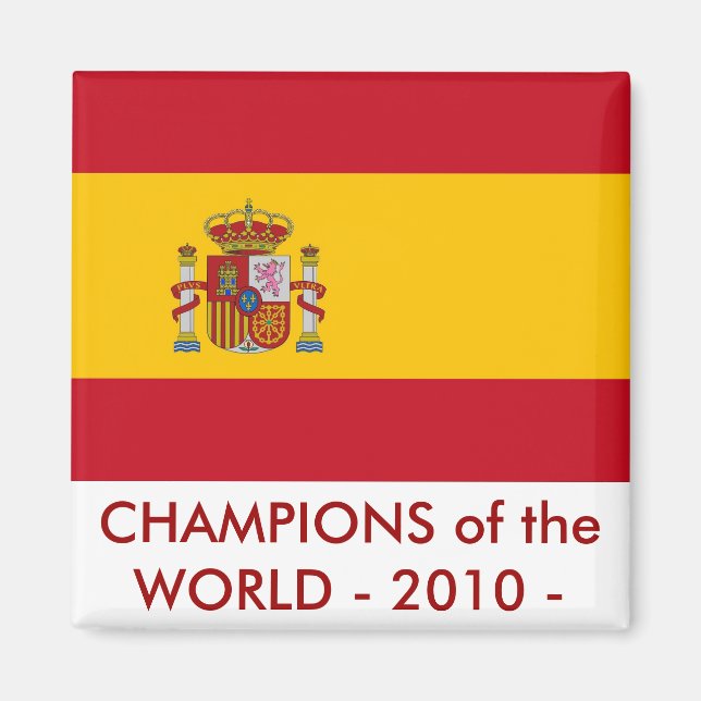 Aimant avec drapeau d'Espagne (Devant)