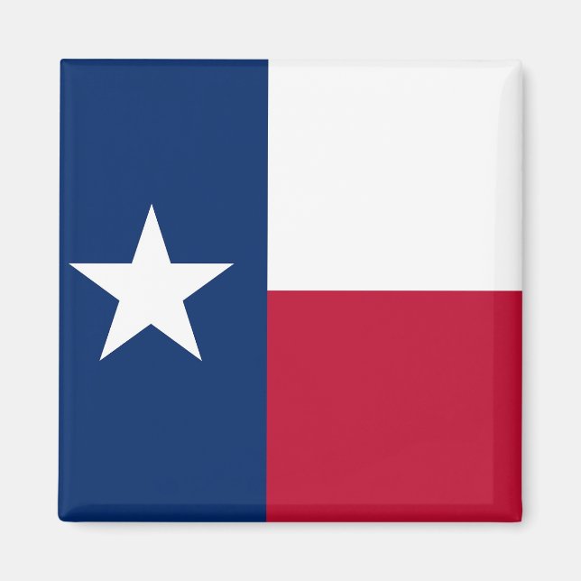 Aimant avec Drapeau du Texas Etat - USA (Devant)