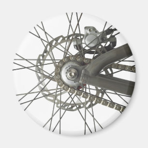 Aimant avec la roue de dos de bicyclette