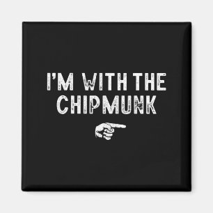 Aimant Avec la tenue décontractée assortie au chipmunk Ha