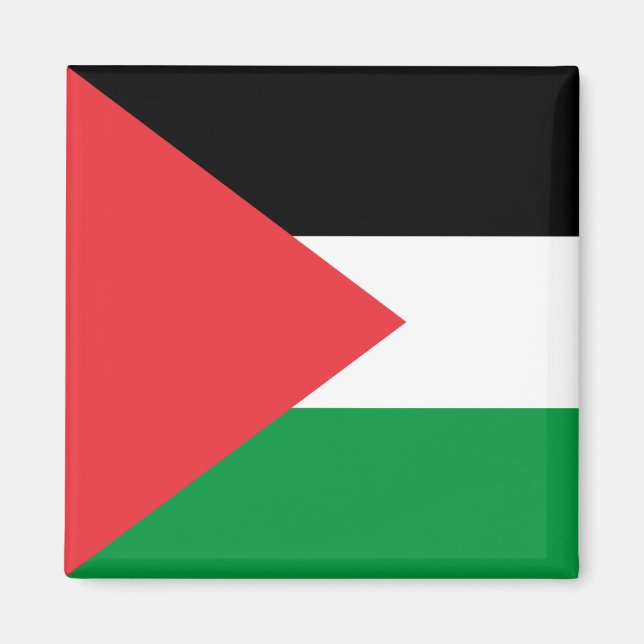Aimant avec le drapeau de la Palestine (Devant)