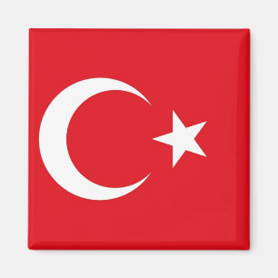Aimant avec le drapeau de la Turquie