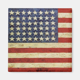 Aimant avec le drapeau de patriote des Etats-Unis