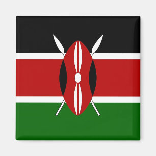 Aimant avec le drapeau du Kenya