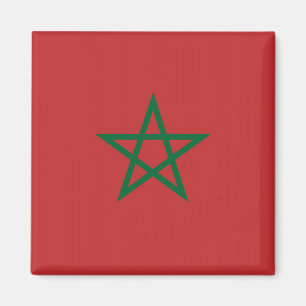 Aimant avec le drapeau du Maroc