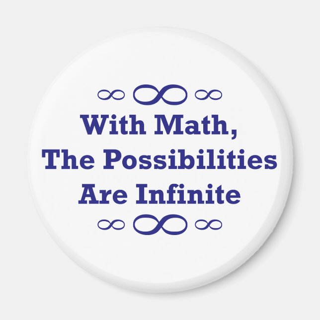 Aimant Avec Les Maths, Les Possibilités Sont Infinies (Devant)