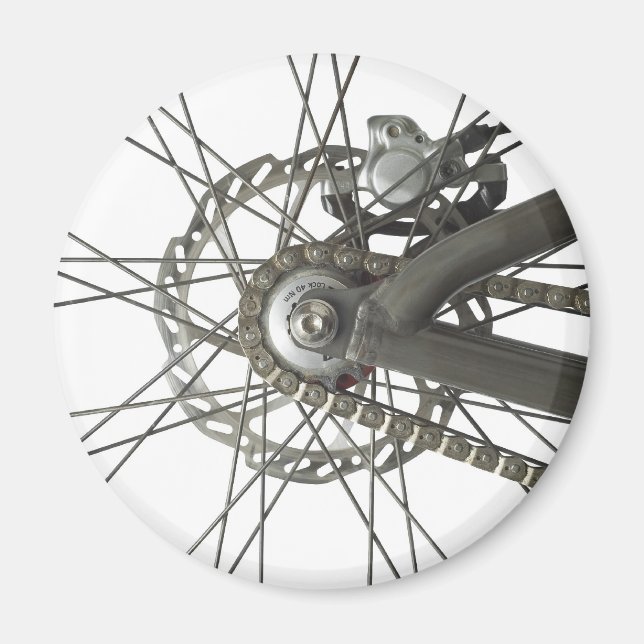 Aimant avec roue arrière du vélo (Devant)