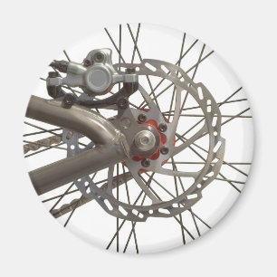 Aimant avec roue arrière du vélo