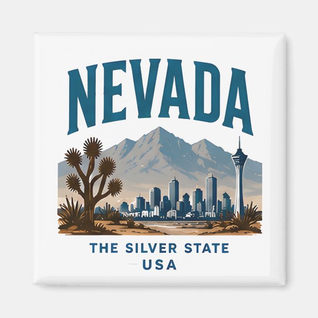Aimant Aventure dans le désert du Nevada (Devant)