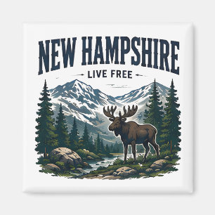 Aimant Aventure dans les Montagnes Blanches du New Hampsh