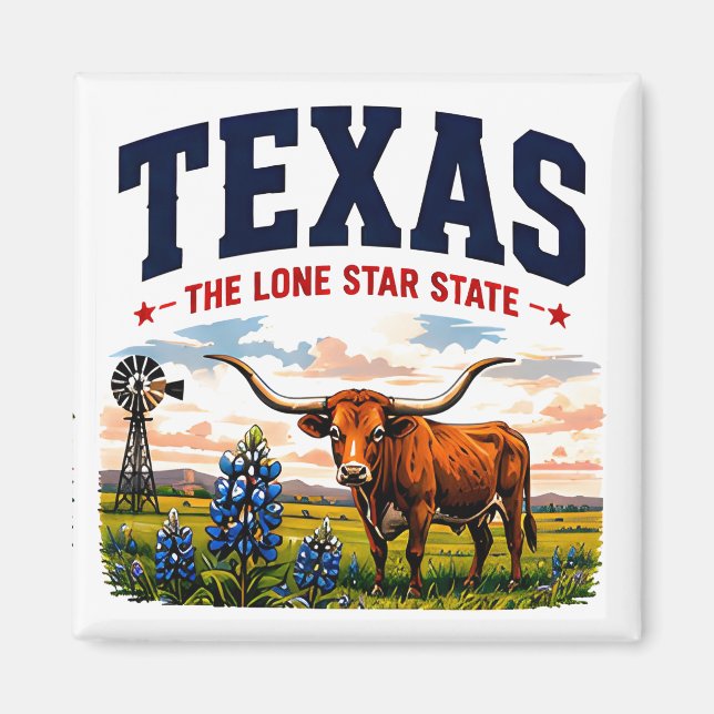 Aimant Aventure de la Lone Star du Texas (Devant)