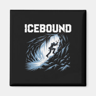 Aimant Aventure de varappe en grotte de glace prisonnière