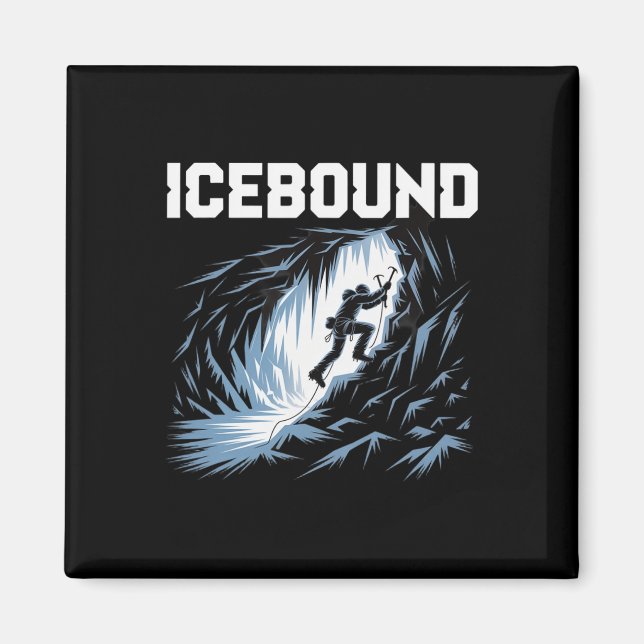 Aimant Aventure de varappe en grotte de glace prisonnière (Devant)
