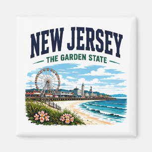 Aimant Aventure du littoral du New Jersey