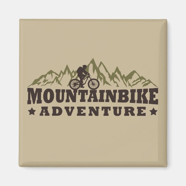 Aimant aventure en VTT tout terrain (Devant)