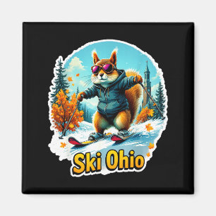 Aimant Aventure hivernale amusante dans l'ohio en skiant
