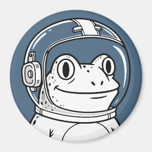 Aimant Aventure spatiale de la grenouille astronaute mign
