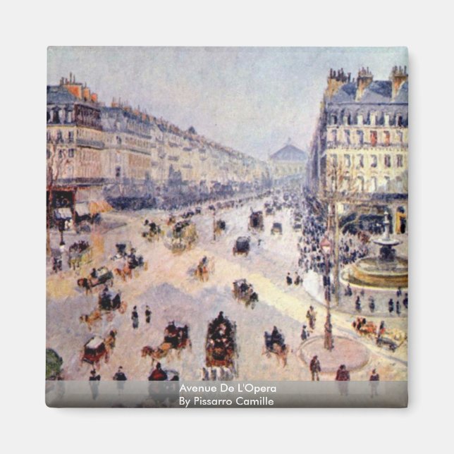 Aimant Avenue De L'Opéra Par Pissarro Camille (Devant)