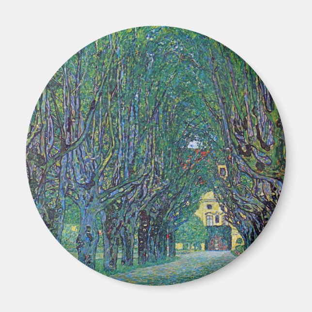 Aimant Avenue In Schloss Kammer Park par Gustav Klimt (Devant)