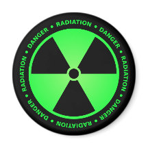 Avertissement de rayonnement vert