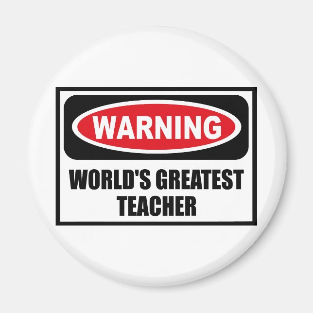 AIMANT AVERTISSEMENT DU PLUS GRAND PROFESSEUR DU MONDE (Devant)