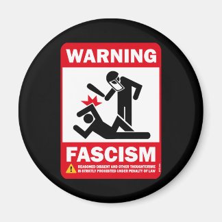 Aimant Avertissement : fascisme